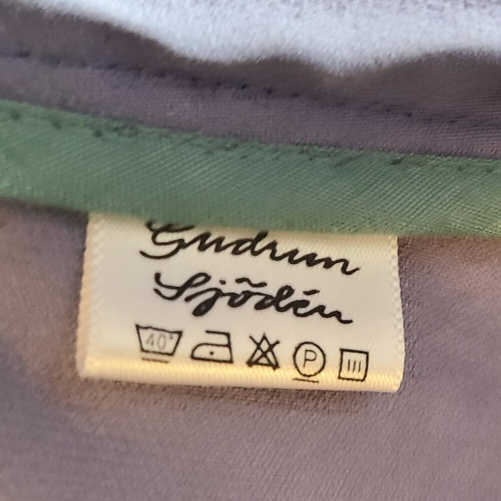 GUDRUN SJODEN FITTED BLAZER JACKET LAVENDER STRETCH MICROWALE CORDUROY sz M - Picture 6 of 7